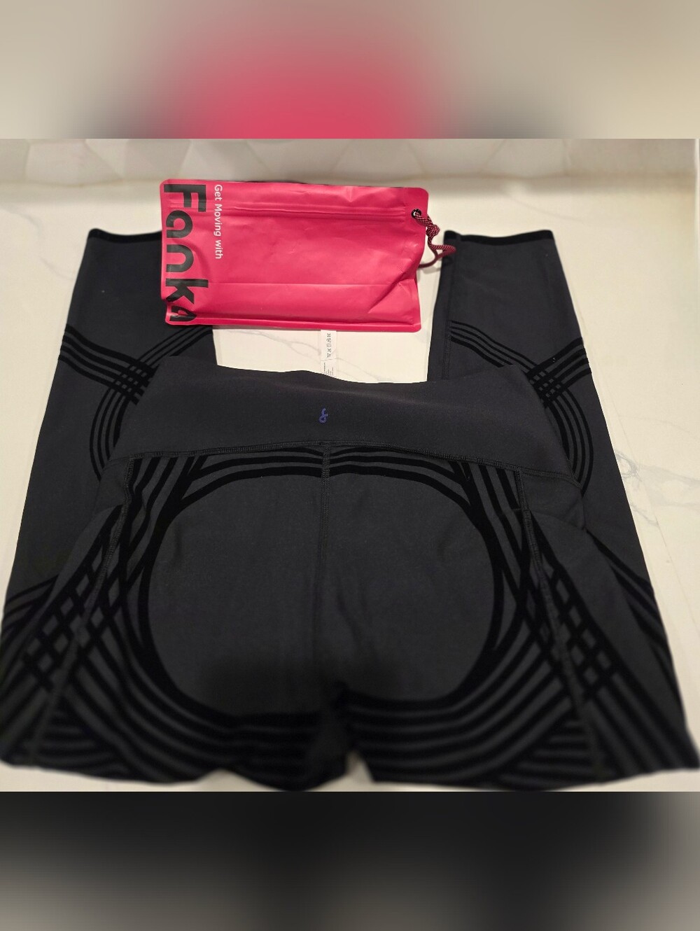 Fanka Black Compression 7/8 Leggings, Ver. 1.0, W/pockets Sz 12-14 (Fanka 10/XL) - Picture 9 of 14